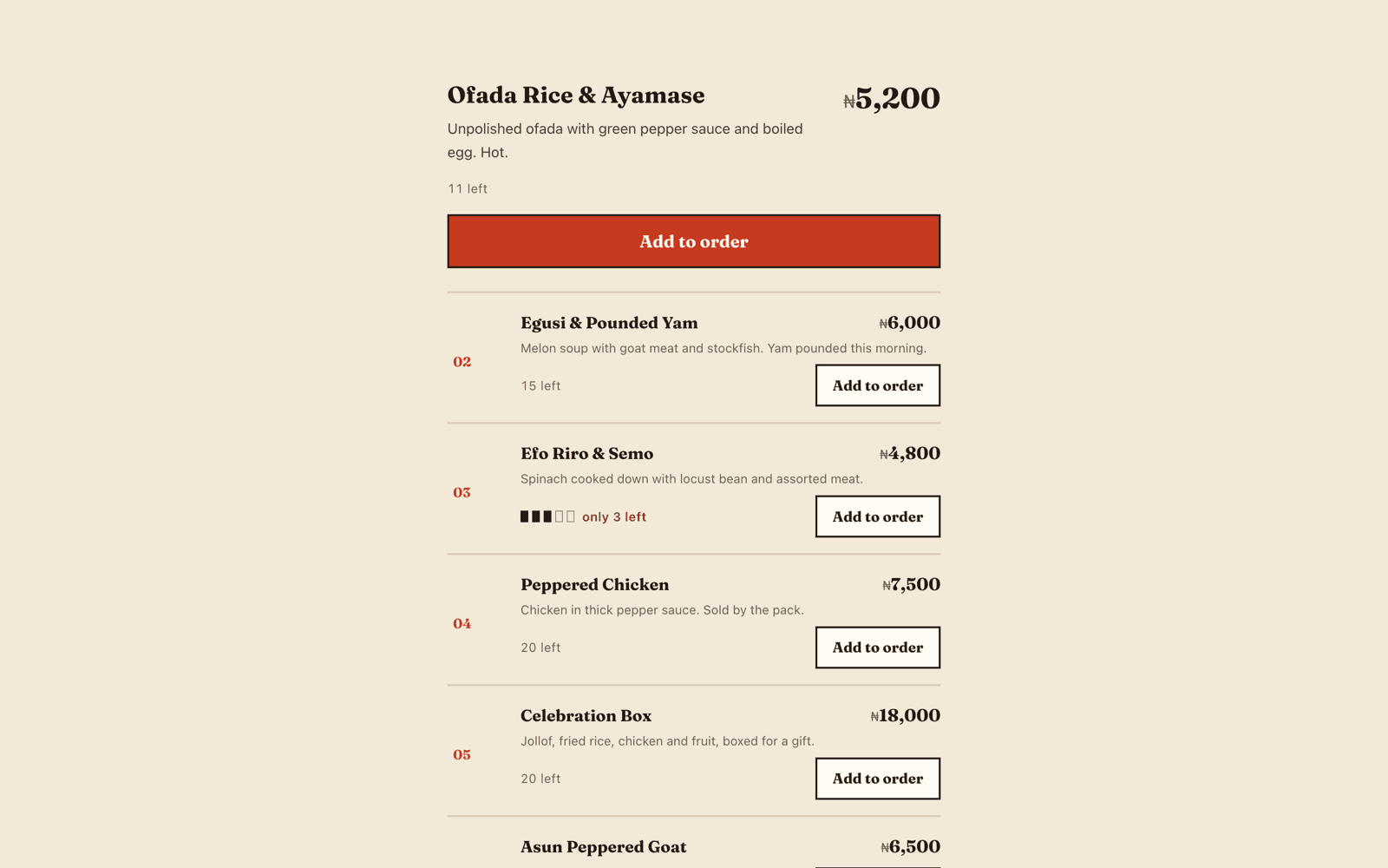 Diana Kitchen — product screenshot